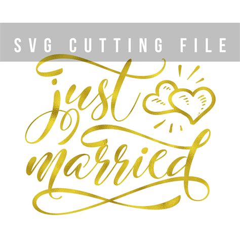 Just Married Svg Wedding Svg File Flower Svg File Wed Vrogue Co