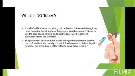 Ng Tube Nasogastric Intubation Indications Contraindications