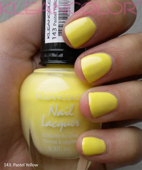 143 Pastel Yellow Nail Polish Nails Yellow Nails