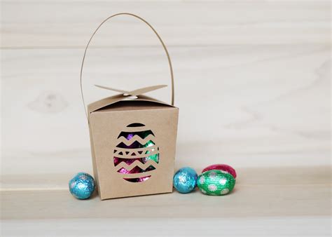 Easter Egg Box Template SVG Gift Box SVG Party Favor Basket - Etsy Finland