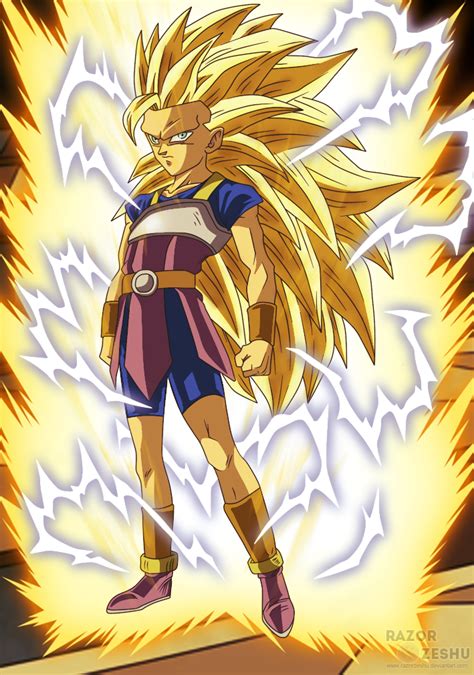 He also gains a 25% damage reduction when he comes in if he is paired with a saiyan fighter. Dragon Ball Super - Kyabe Super Saiyan 3 by razorzeshu on ...