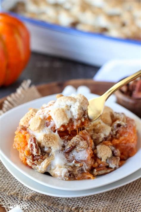 Sweet Potato Casserole With Marshmallows And Streusel Recipes Home