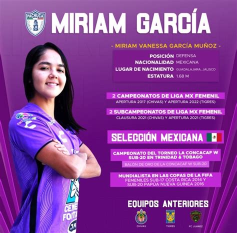 Liga Mx Femenil Club Pachuca Suma A Miriam Garc A Ex Tigres Uanl Y