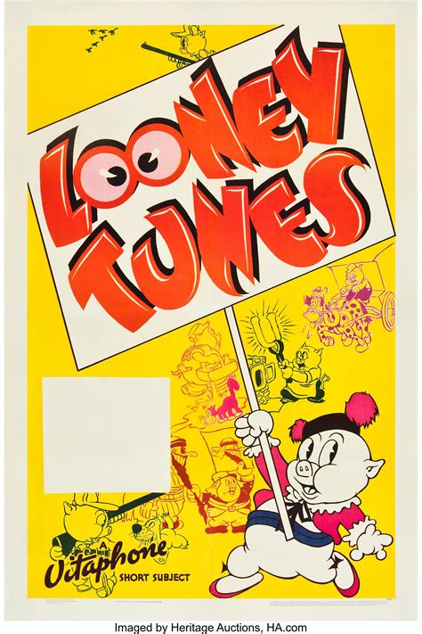 Looney Tunes Warner Brothers 1937 1938 Stock One Sheet 27 X Lot