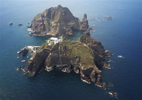 The Disputed Islands Rocks Of Takeshimadokdo Claimed By Both Japan