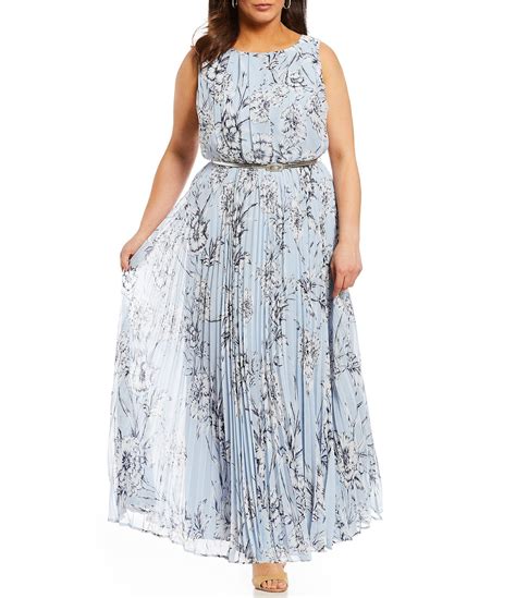 eliza j plus floral print blouson pleated maxi dress dillards maxi dress dresses