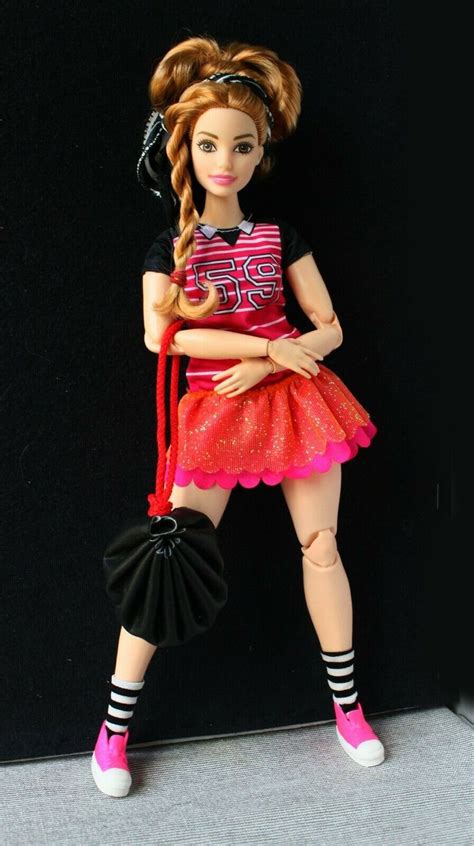Barbie Yoga Doll Made To Move Curvy Articulated Redressed Redhead Cute Ebay Barbie