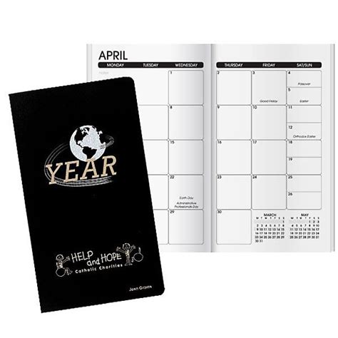 Imprinted Monthly View Globe Planner Customized World Planner