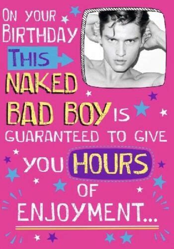 Happy Birthday Funny Humorous Greeting Card Adult Women Naked Man