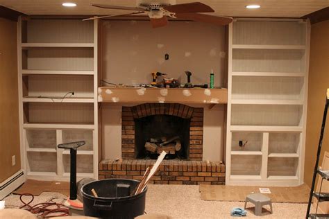 How To Build A Built In Bookcase Around Fireplace