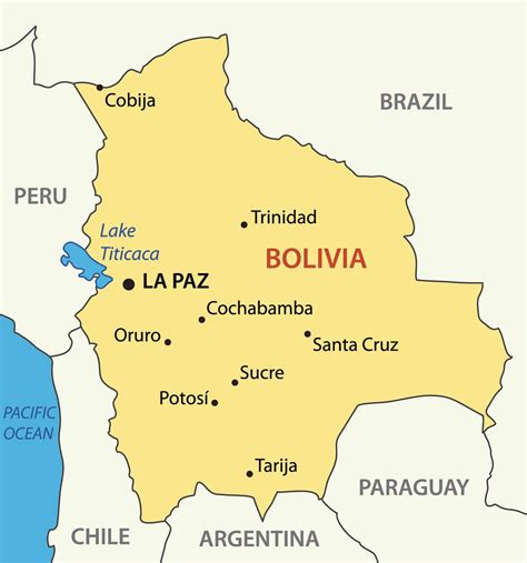 Bolivia Physical Maps