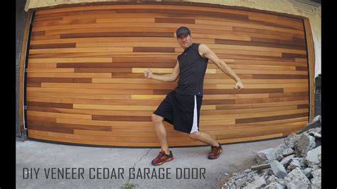 If your door is taller than 8', a professional garage door opener will be required for your specific installation. Cedar Tongue & Groove Veneer Garage Door_DIY Installation ...