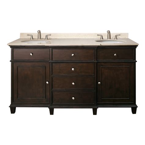 Double sink vanity only in charcoal glaze finish. 60 Inch Double Sink Bathroom Vanity with Choice of Top ...