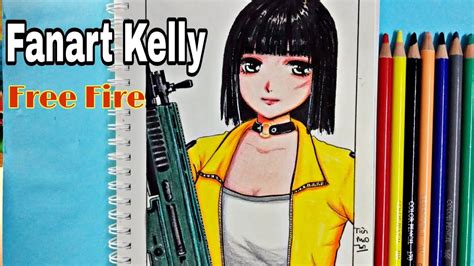 Como Dibujar Free Fire Kelly Fire Drawing Drawing Tutorial Step By Step