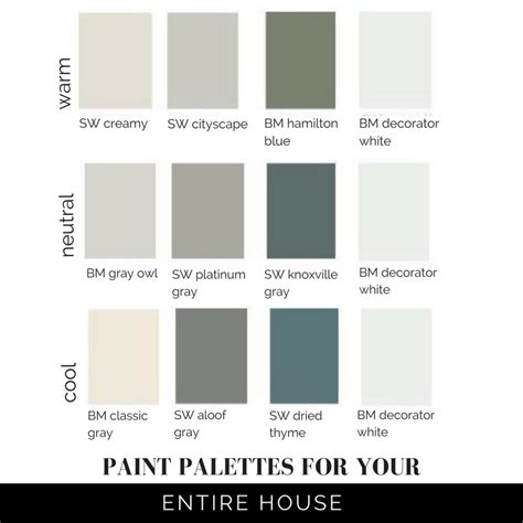 Is there more than one color called platinum grey? PAINT PALETTES FOR YOUR ENTIRE HOUSE | Curio Design Studio