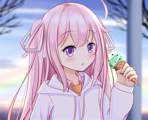 anime girl eating ice cream telegraph