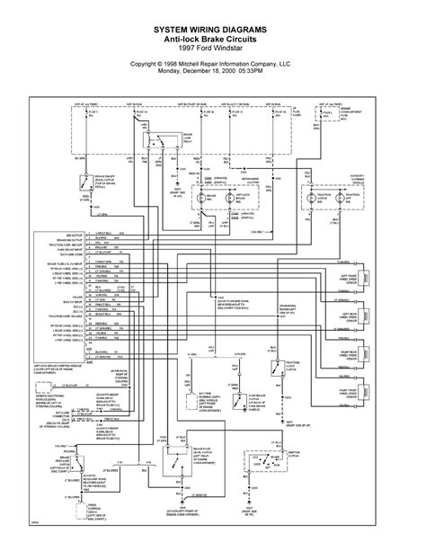 Ford Wiring Diagrams 1997 Ford Windstar System Wiring Diagrams Anti