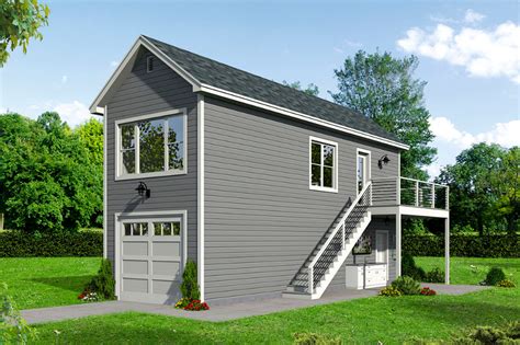 Plan 68610vr Narrow Garage Plan With Upstairs Apartment Garage Plans