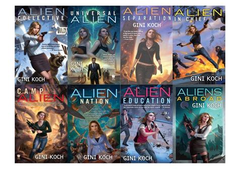 Alien Sci Fi Romance Series By Gini Koch Collection Set Of Paperbacks 9