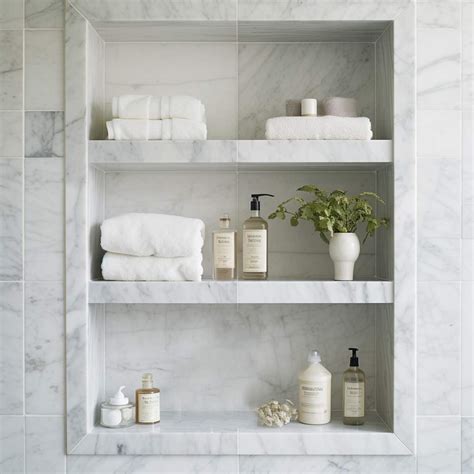 shower niche ideas for your bathroom plank and pillow