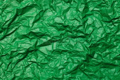 Green Crumpled Paper Background Stock Photo Image Of Empty Paper