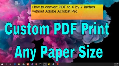 How To Print Custom Size Pdf Without Acrobat Pro Cutepdf Postscript