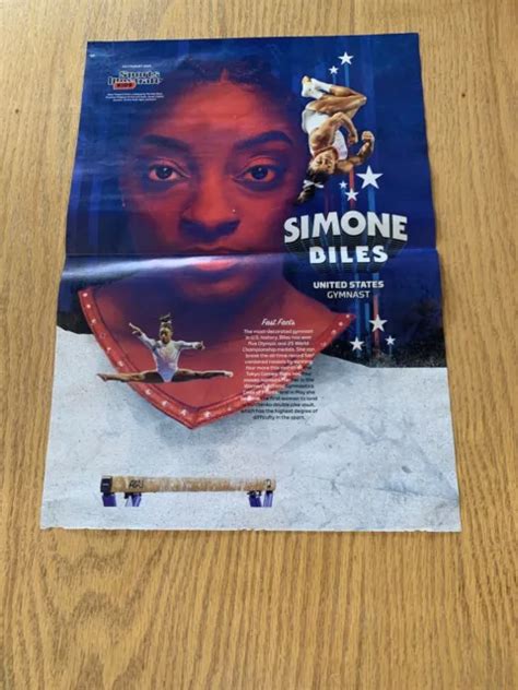 Simone Bilesusa Gymnast Shohei Ohtanibaseball Si For Kids Poster 15