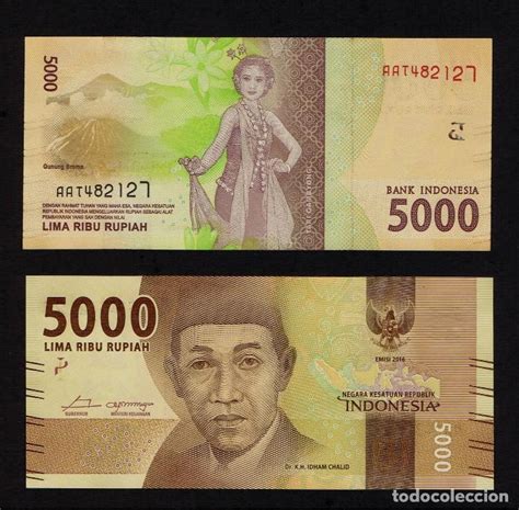 Indonesia 5000 Rupiah 2016 Scunc Pk Nuevo Vendido En Venta