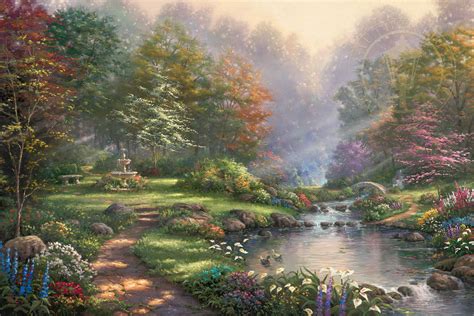 Reflections Of Faith By Thomas Kinkade Studios Cv Art And Frame