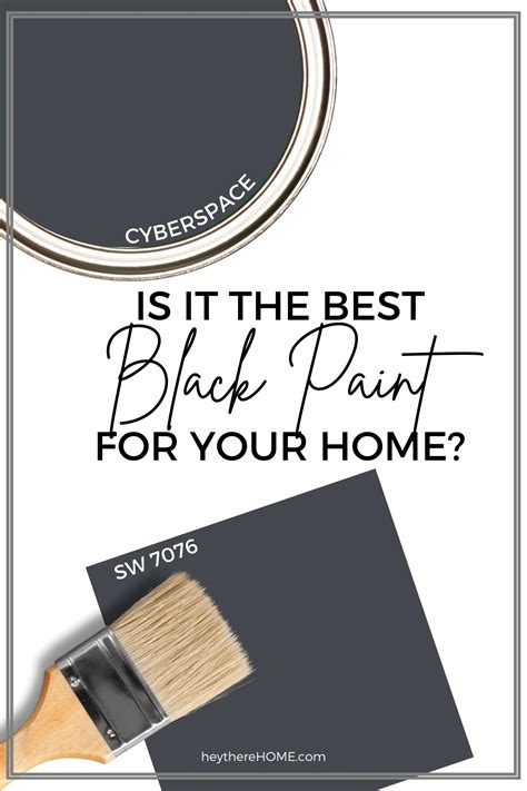 Sherwin Williams Cyberspace - A Bold Black Paint With A Hint Of Blue