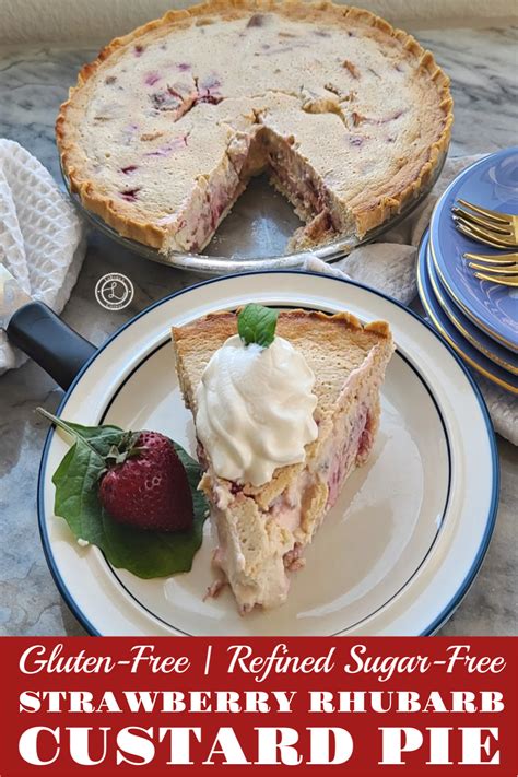 With this cooler weather movin' in here again it seemed appropriate to make one. Gluten-Free Strawberry-Rhubarb Custard Pie Recipe is an old fashioned