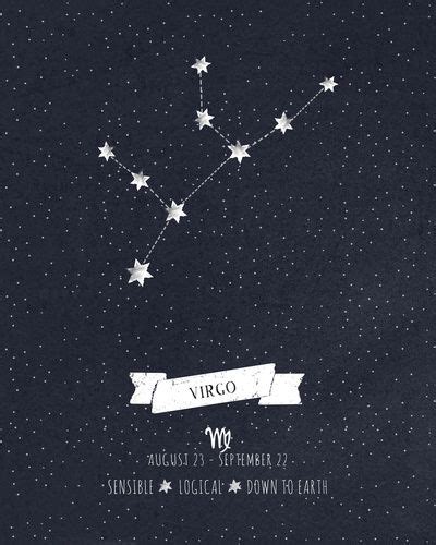 Virgo Constellation Print Art Print By Angelina Perdomo