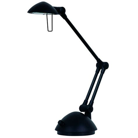 Living Accents 17556 005 Adjustable Halogen Desk Lamp Black Walmart