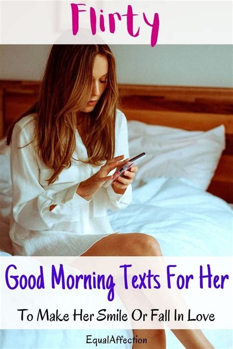 Flirty Good Morning Texts For Her To Make Her Smile Or Fall In