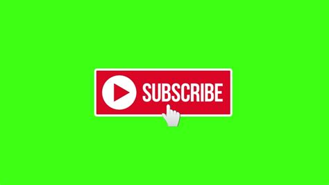Youtube Video Channel Subscribe Button Banner Royalty Free Video