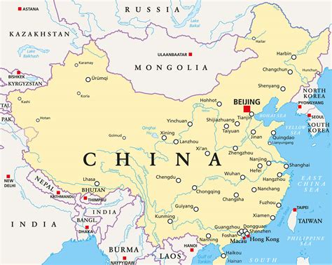 Map Of China Guide Of The World