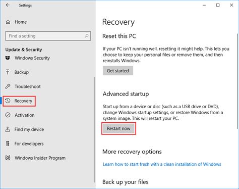 How To Use Recovery Options On Windows 10 Premise And Steps 2023