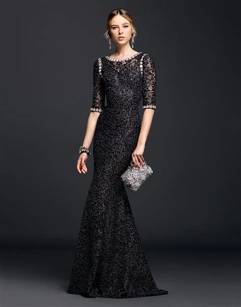 Lyst Dolce And Gabbana Lurex Lace Dress With Crystals In Black