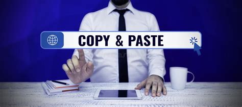 Text Sign Showing Copy Paste Concept Meaning An Imitation Transcript