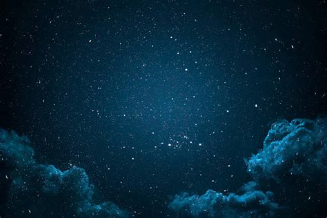 Night Sky With Clouds And Stars