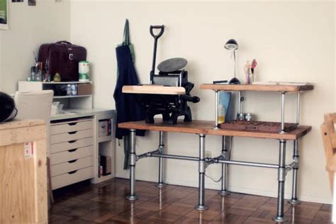 Galvanized Steel Piping Diy Work Table
