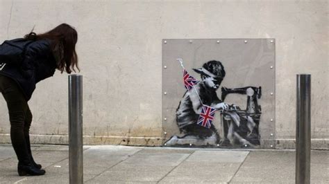 Banksys Slave Labour Mural Auctioned In London Bbc News