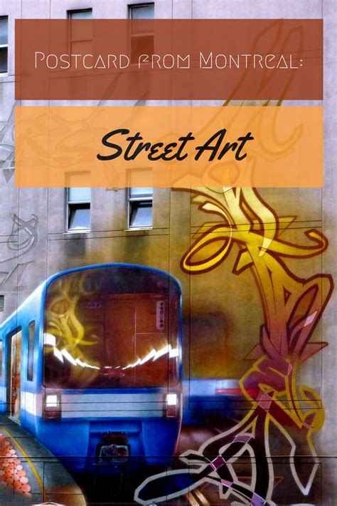 Postcard Montreal Canada Street Art And Graffitti