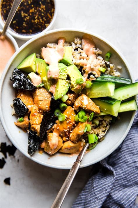 Panera teriyaki chicken & broccoli bowl. Chicken Teriyaki Sushi Bowl | The Modern Proper | Recipe ...