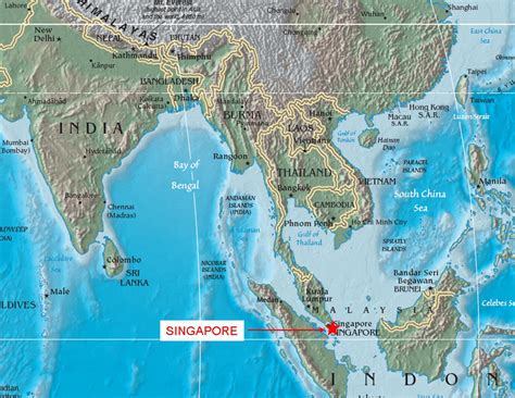 Singapore map also shows that it is a very small island country located nearby the southern tip of (off coast) of malay peninsula. Myths about Singapore ~ rolling writes