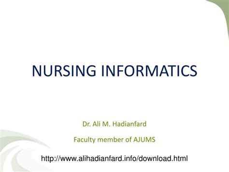 Ppt Nursing Informatics Powerpoint Presentation Free Download Id