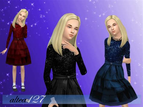 Bright Night Child Dress By Altea127 At Tsr Sims 4 Updates