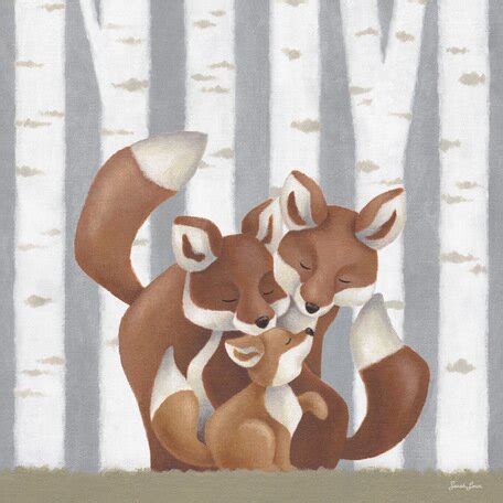 Forest Families Foxes Canvas Art Wayfair