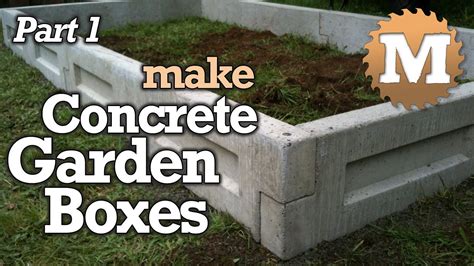 Amazing Concrete Garden Boxes Part 1 Diy Forms To Pour And Cast Cement