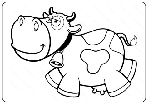Free Printable Baby Cow Coloring Pages